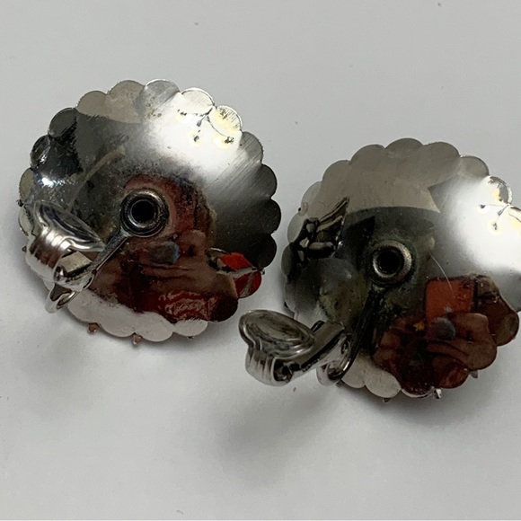 Sarah Coventry vintage southwest concho style clip on earrings - Picture 3 of 10